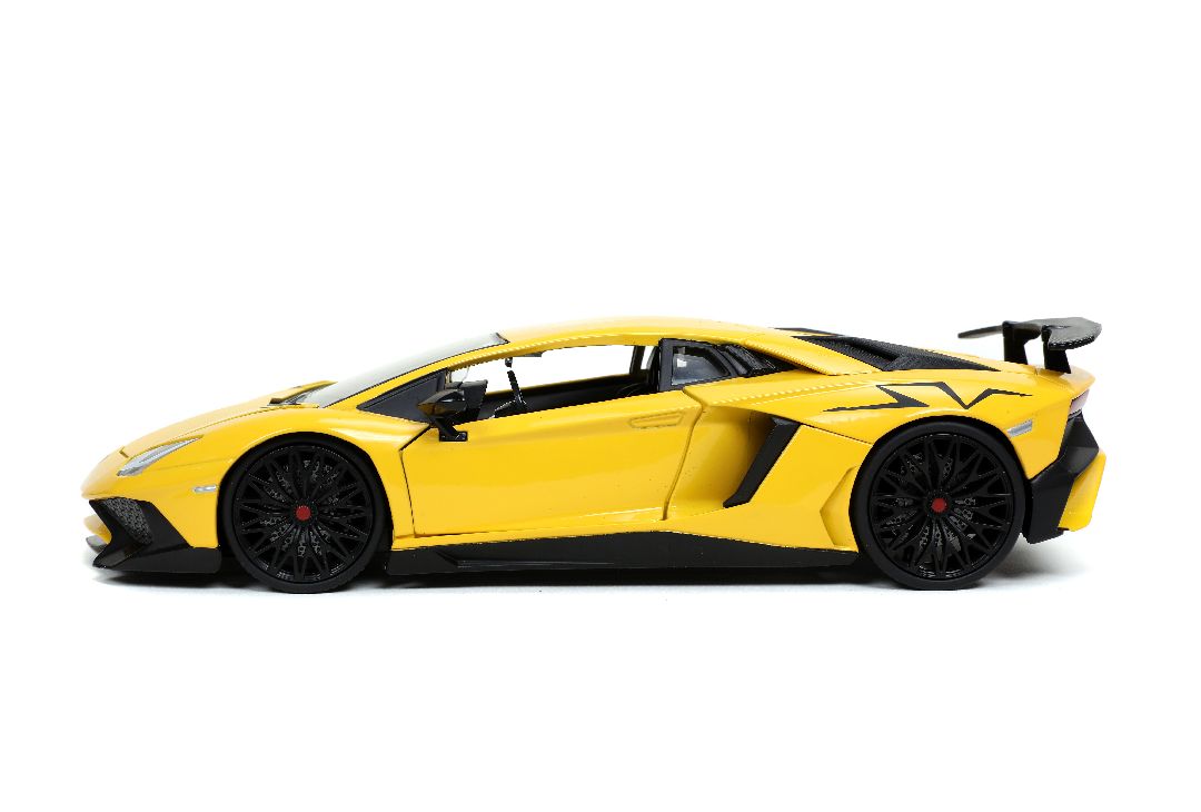 Jada 1/24 "Hyper-Spec" Lamborghini Aventador SV - Yellow - Click Image to Close