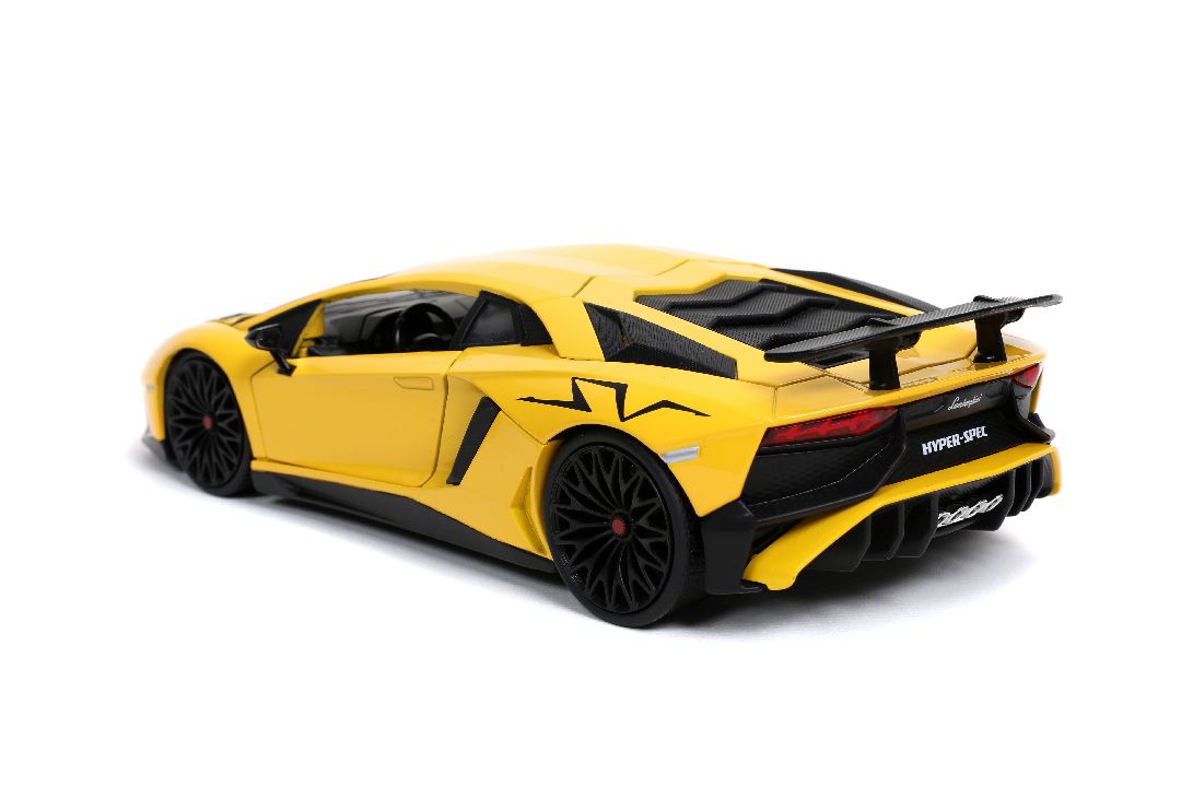 Jada 1/24 "Hyper-Spec" Lamborghini Aventador SV - Yellow - Click Image to Close