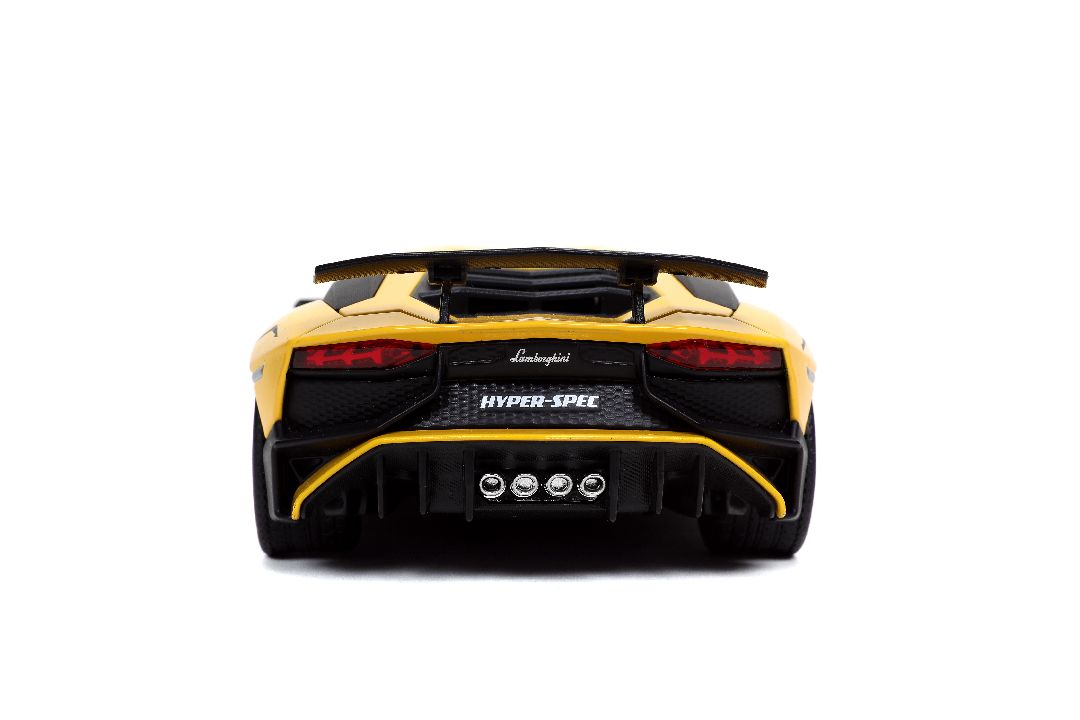 Jada 1/24 "Hyper-Spec" Lamborghini Aventador SV - Yellow - Click Image to Close