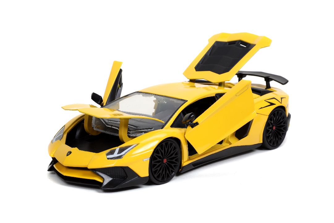 Jada 1/24 "Hyper-Spec" Lamborghini Aventador SV - Yellow - Click Image to Close