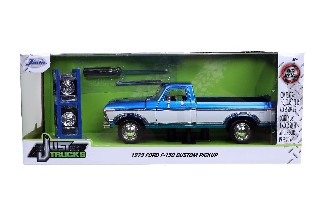 Jada 1/24 "Just Trucks" 1979 Ford F-150 w/ rack - Click Image to Close