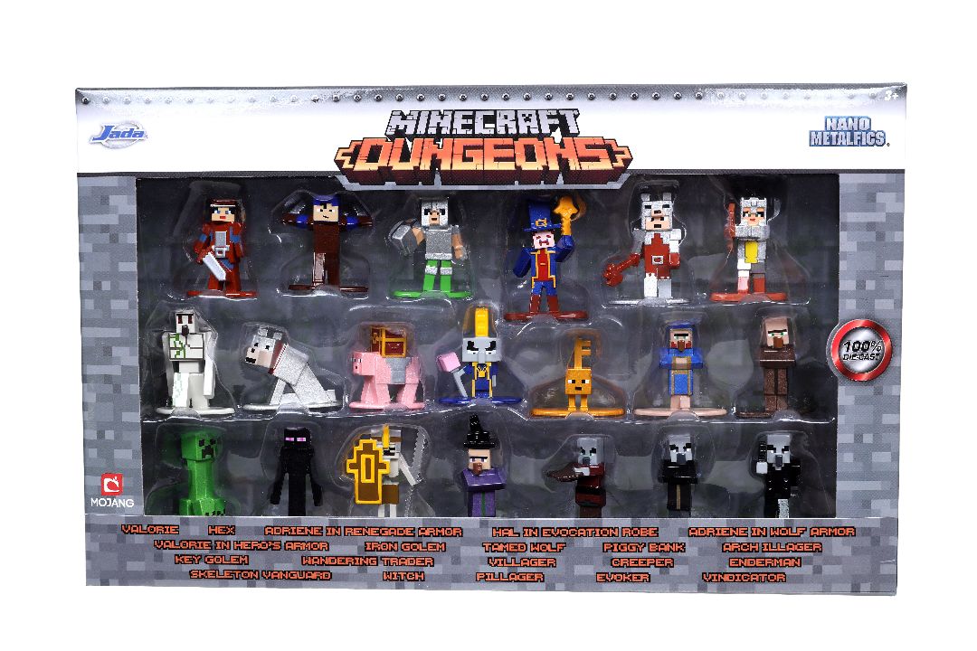 Jada 1.65" Nano Metalfigs Minecraft : 20-Pack W4