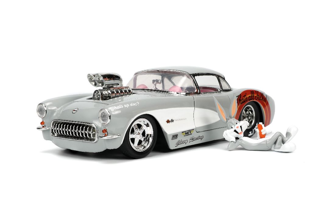 Jada 1/24 "Hollywood Rides" 1957 Corvette w/Bugs Bunny - Click Image to Close