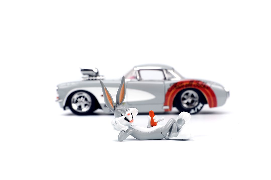 Jada 1/24 "Hollywood Rides" 1957 Corvette w/Bugs Bunny - Click Image to Close