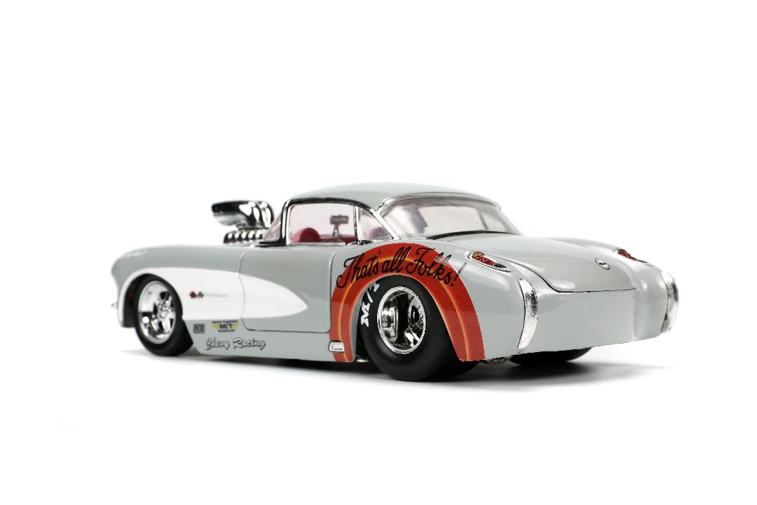 Jada 1/24 "Hollywood Rides" 1957 Corvette w/Bugs Bunny - Click Image to Close