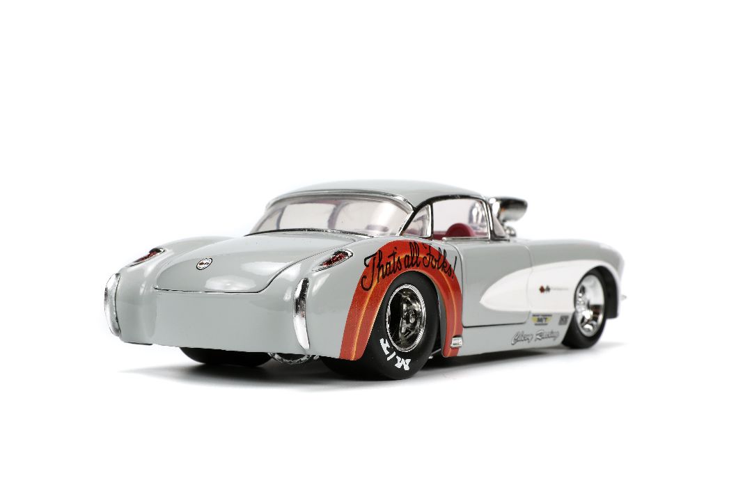 Jada 1/24 "Hollywood Rides" 1957 Corvette w/Bugs Bunny - Click Image to Close