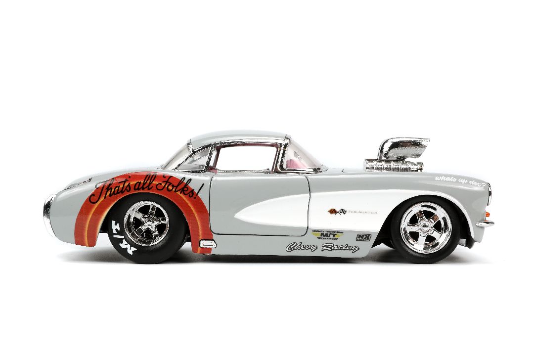 Jada 1/24 "Hollywood Rides" 1957 Corvette w/Bugs Bunny - Click Image to Close