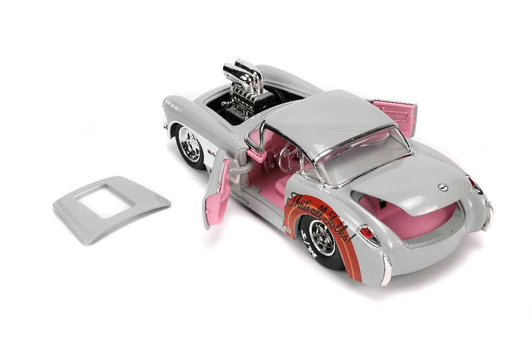 Jada 1/24 "Hollywood Rides" 1957 Corvette w/Bugs Bunny - Click Image to Close