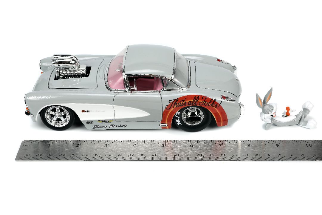 Jada 1/24 "Hollywood Rides" 1957 Corvette w/Bugs Bunny - Click Image to Close