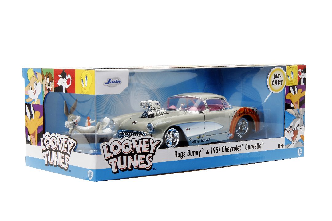 Jada 1/24 "Hollywood Rides" 1957 Corvette w/Bugs Bunny