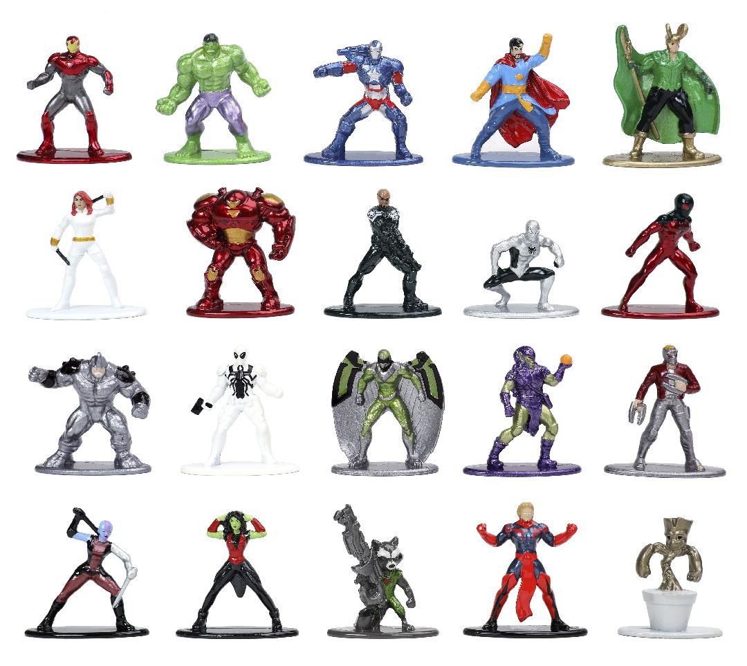 Jada 1.65" Nano Metalfigs Marvel : 20-Pack W5