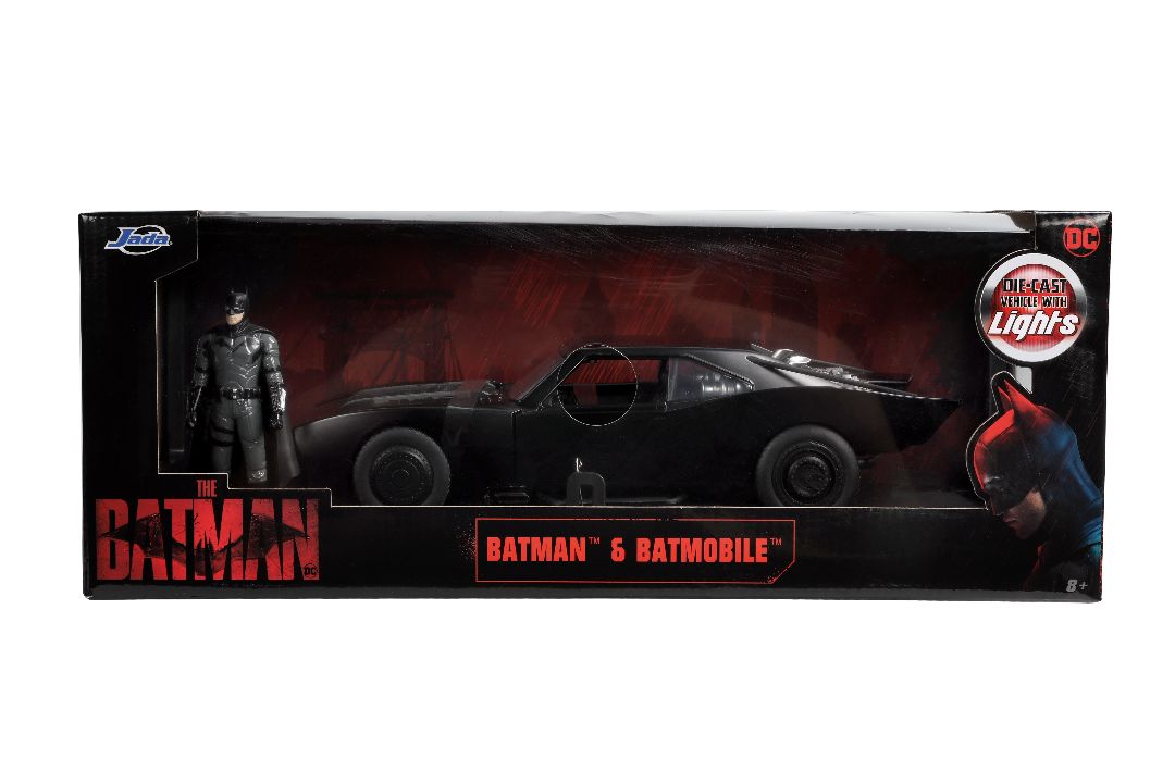 Jada 1/18 "Hollywood Rides" 2022 Batman Batmobile w/Batman