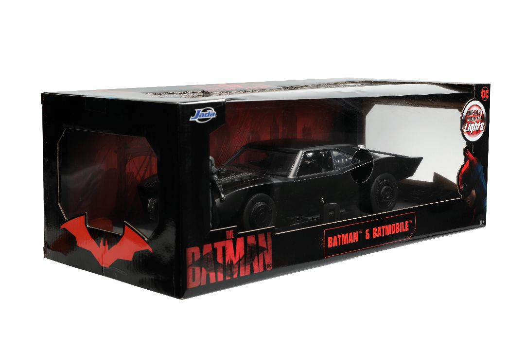 Jada 1/18 "Hollywood Rides" 2022 Batman Batmobile w/Batman - Click Image to Close