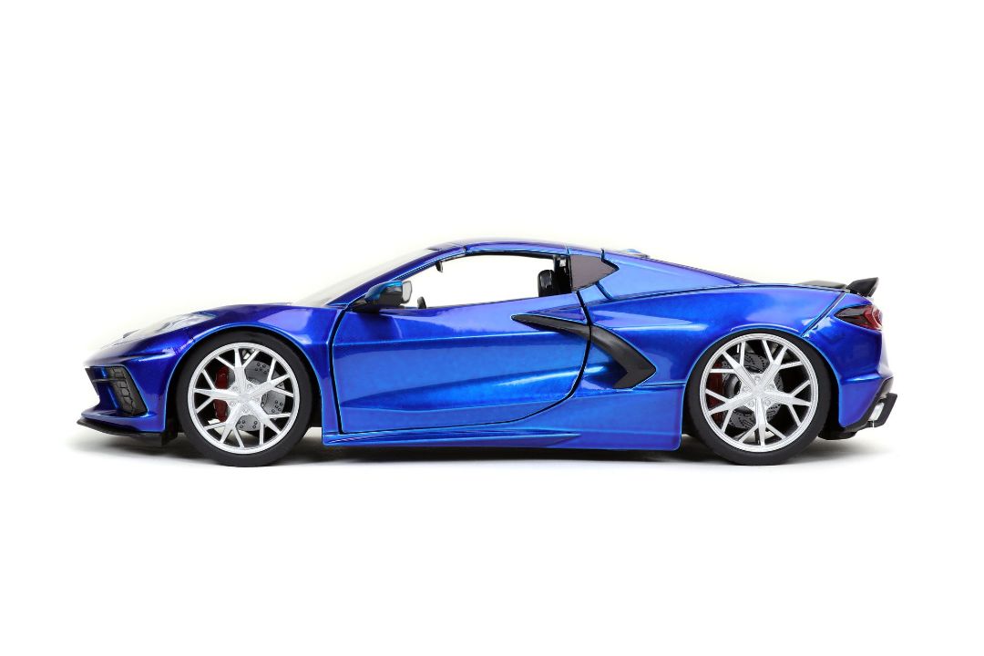 Jada 1/24 "BIGTIME Muscle" 2020 Corvette Stingray - Candy Blue - Click Image to Close