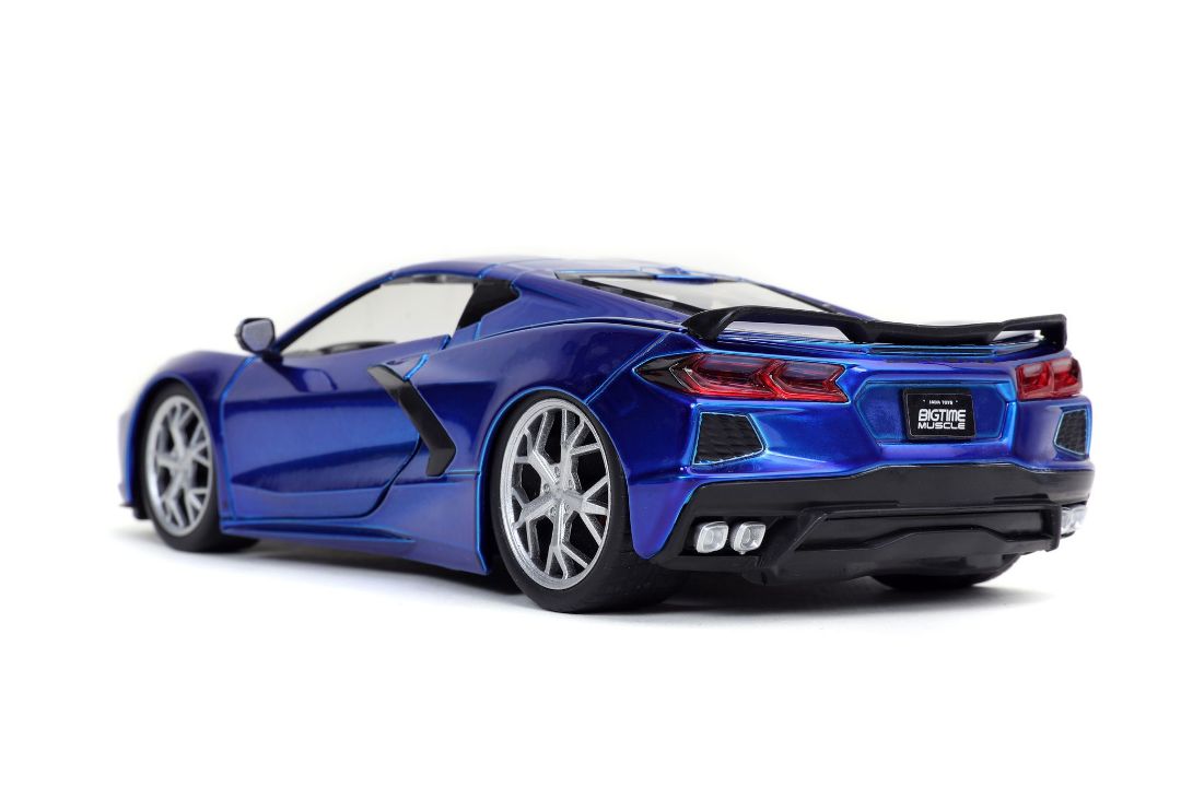 Jada 1/24 "BIGTIME Muscle" 2020 Corvette Stingray - Candy Blue - Click Image to Close