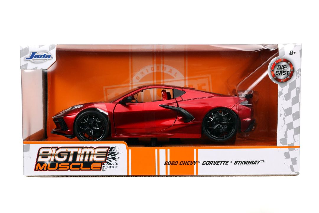 Jada 1/24 "BIGTIME Muscle" 2020 Corvette Stingray - Candy Red - Click Image to Close