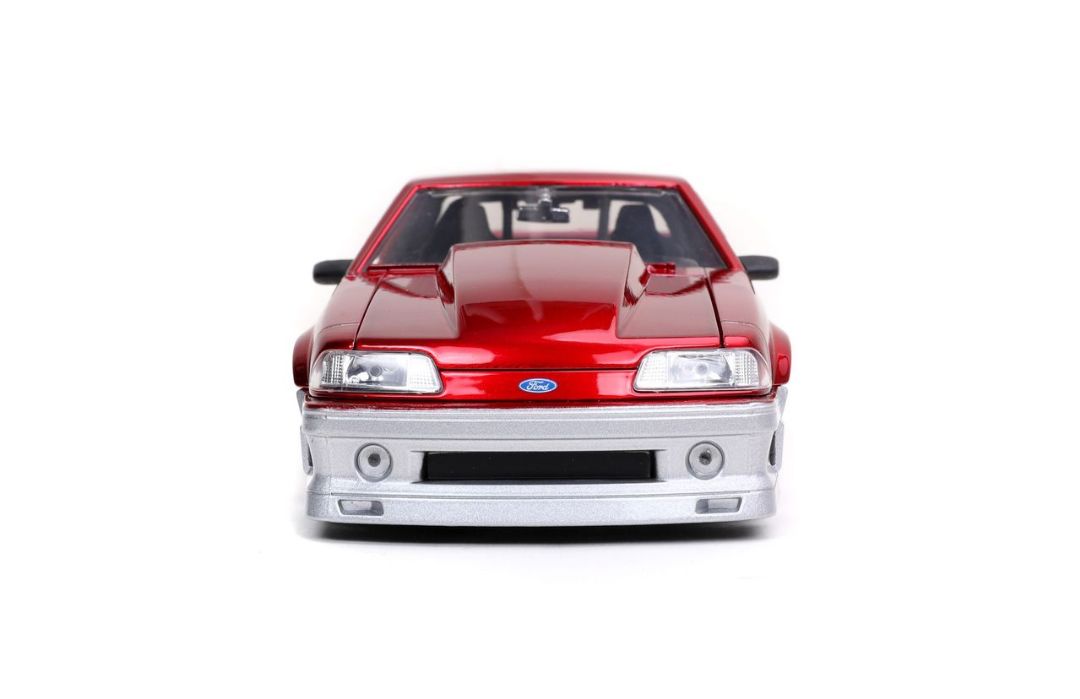 Jada 1/24 "BIGTIME Muscle" 1989 Ford Mustang GT - Candy Red - Click Image to Close