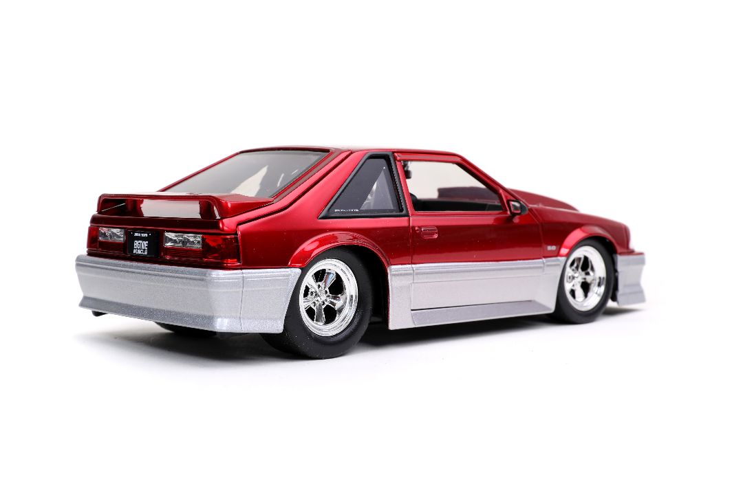 Jada 1/24 "BIGTIME Muscle" 1989 Ford Mustang GT - Candy Red - Click Image to Close
