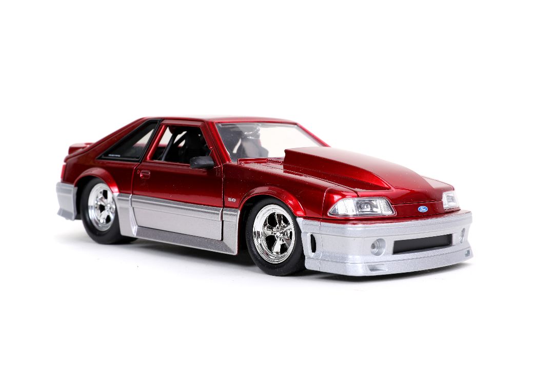 Jada 1/24 "BIGTIME Muscle" 1989 Ford Mustang GT - Candy Red