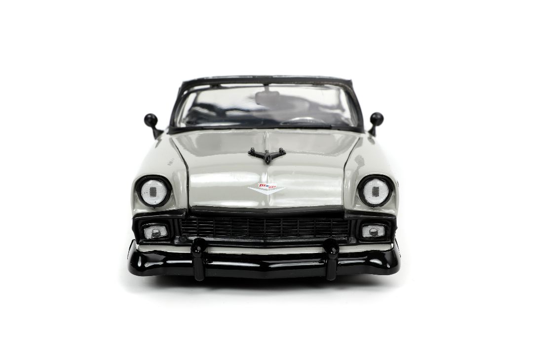 Jada 1/24 "BIGTIME Muscle" 1956 Chevy Bel Air - Grey/White - Click Image to Close