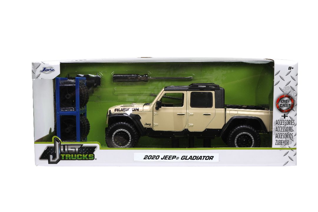 Jada 1/24 "Just Trucks" 2020 Jeep Gladiator w/ rack - Click Image to Close