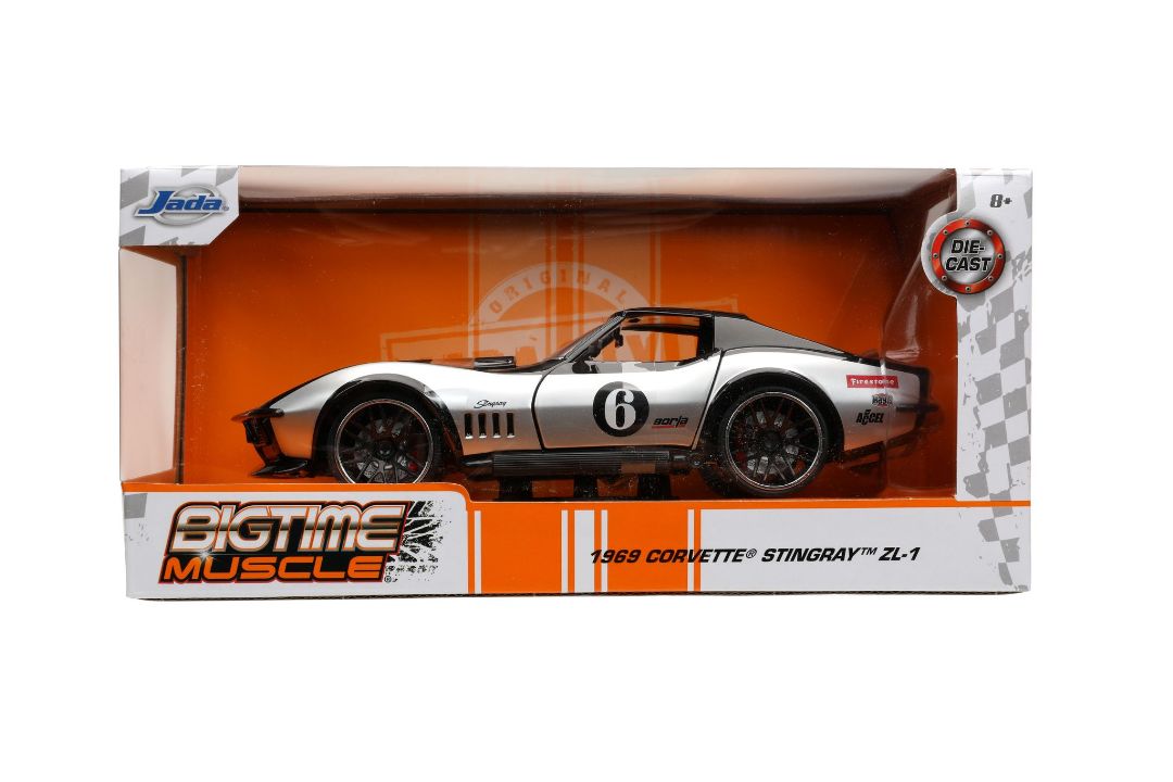 Jada 1/24 "BIGTIME Muscle" 1969 Corvette Stingray - Click Image to Close