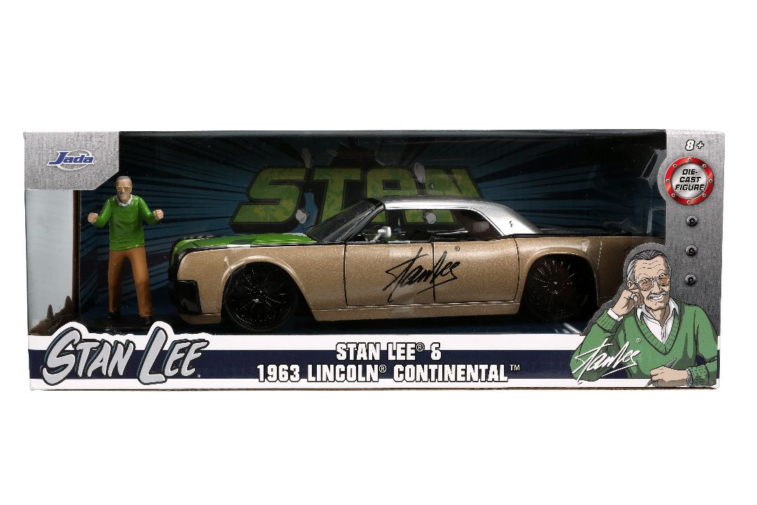 Jada 1/24 "Hollywood Rides" 1963 Lincoln Continental with Stan - Click Image to Close