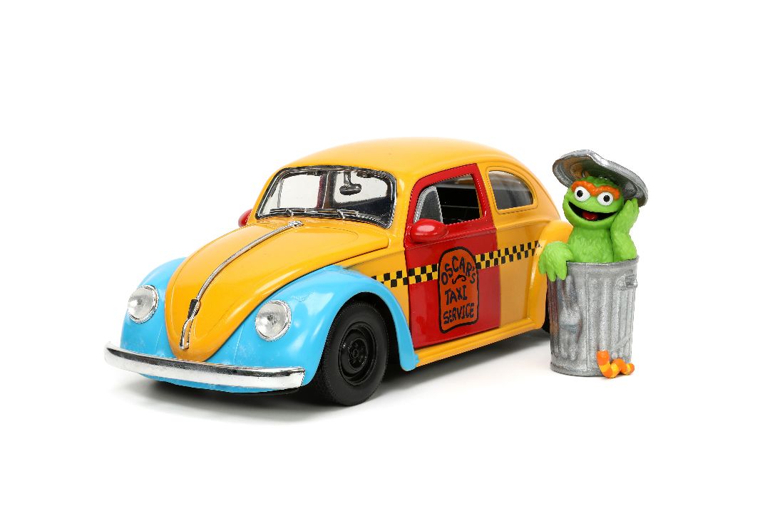 Jada 1/24 "Hollywood Rides" Sesame Street 1959 VW Beetle - Click Image to Close