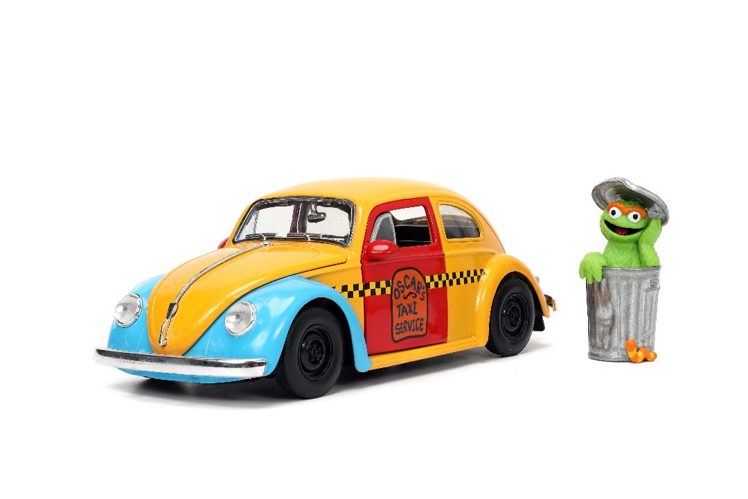 Jada 1/24 "Hollywood Rides" Sesame Street 1959 VW Beetle - Click Image to Close