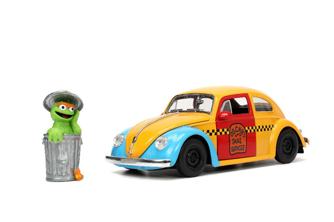 Jada 1/24 "Hollywood Rides" Sesame Street 1959 VW Beetle