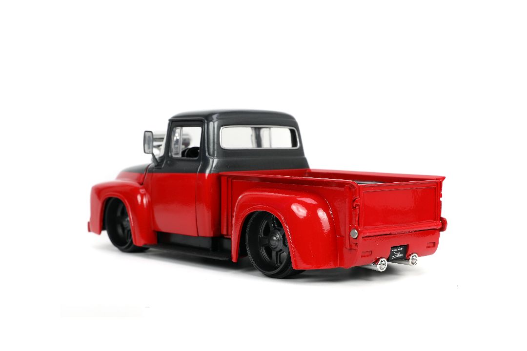 Jada 1/24 "Just Trucks" 1956 Ford F-100 Pickup with Rack - Click Image to Close