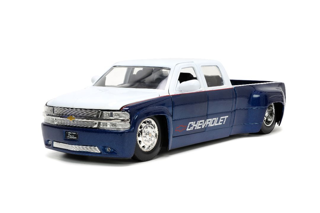 Jada 1/24 "Just Trucks" 1999 Chevy Silverado Dooley with Rack - Click Image to Close