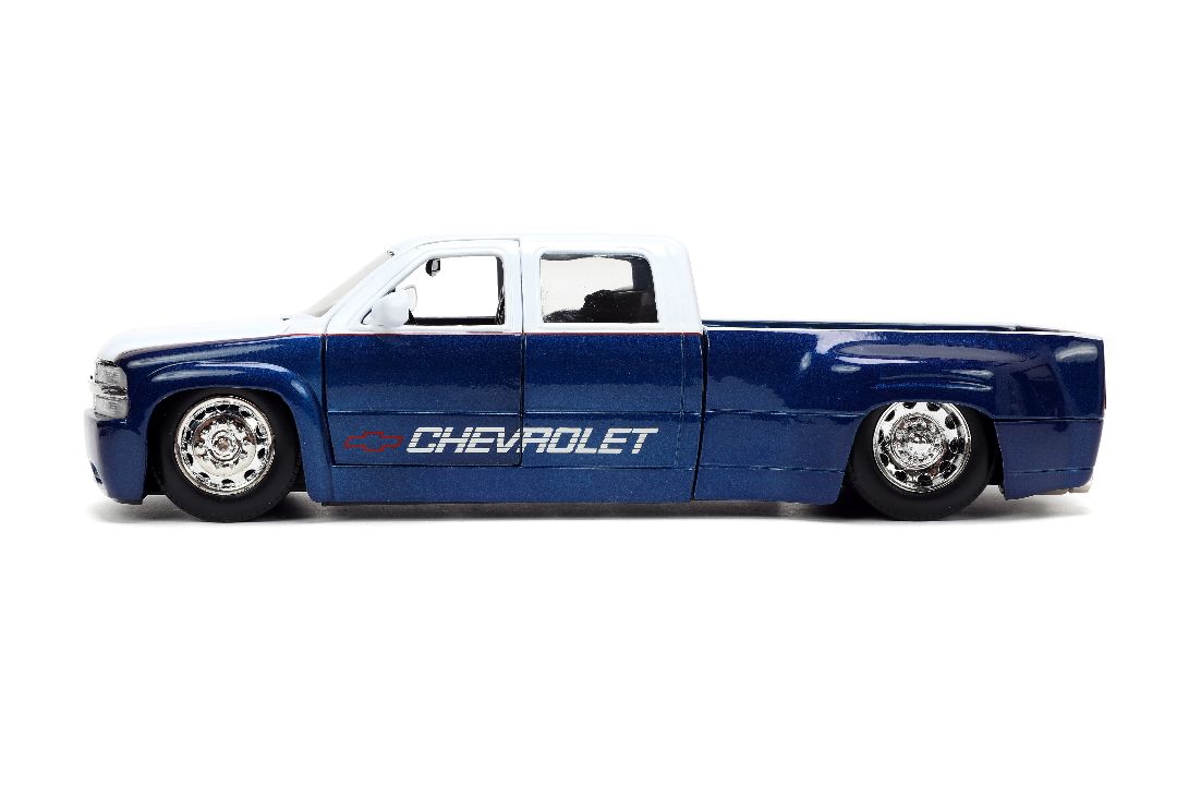 Jada 1/24 "Just Trucks" 1999 Chevy Silverado Dooley with Rack - Click Image to Close