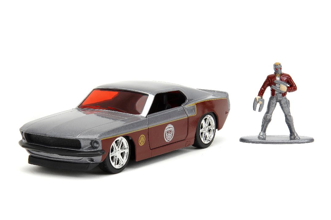 Jada 1/32 "Hollywood Rides" Marvel 1969 Ford Mustang W/Star-Lord - Click Image to Close