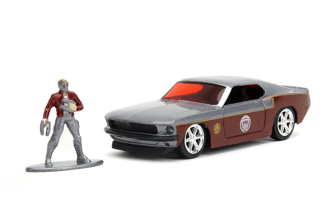 Jada 1/32 "Hollywood Rides" Marvel 1969 Ford Mustang W/Star-Lord - Click Image to Close