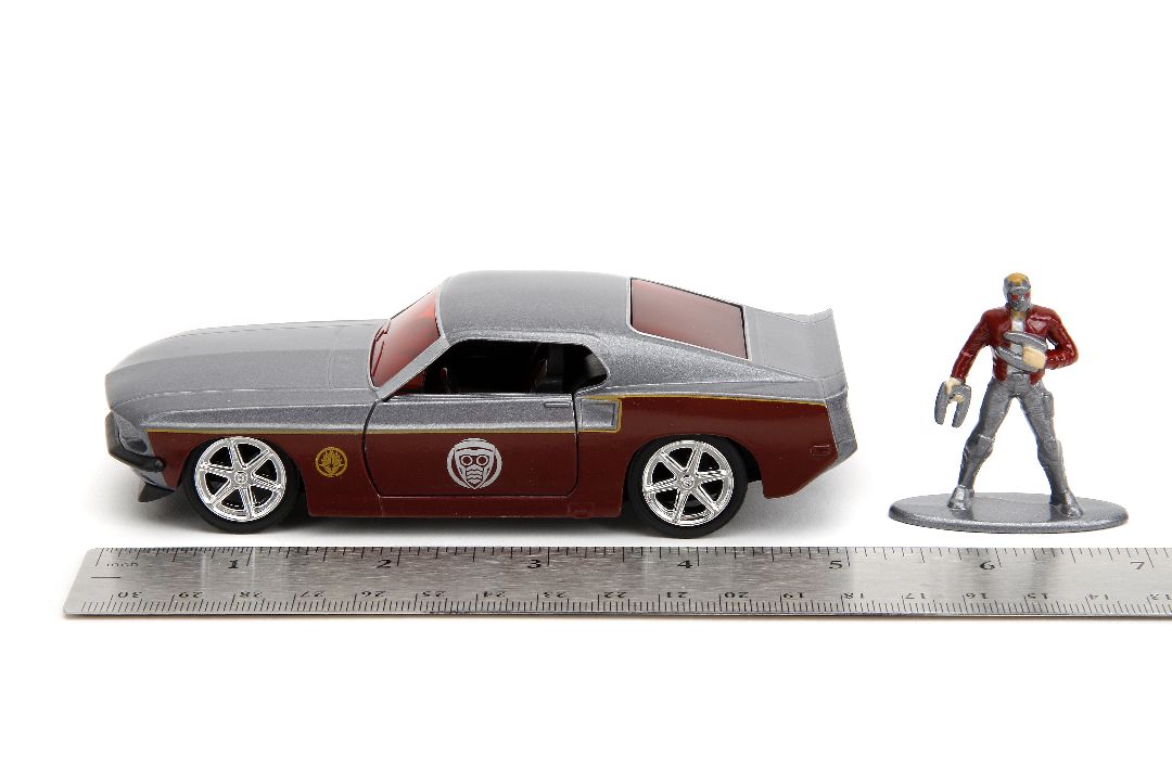 Jada 1/32 "Hollywood Rides" Marvel 1969 Ford Mustang W/Star-Lord - Click Image to Close