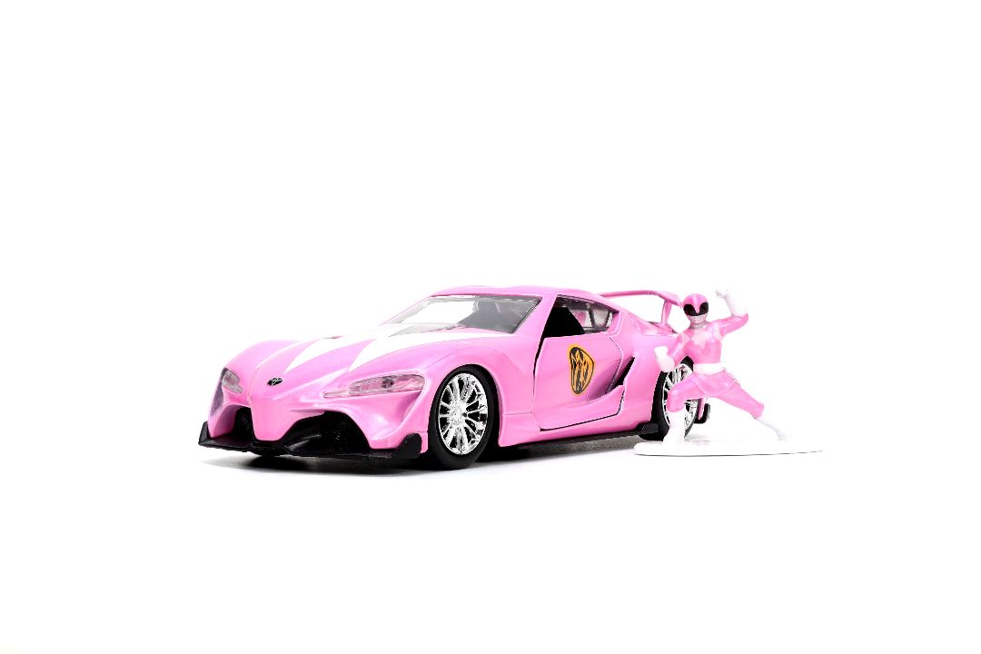 Jada 1/32 "Hollywood Rides" Toyota FT-1 Concept with Pink Ranger - Click Image to Close