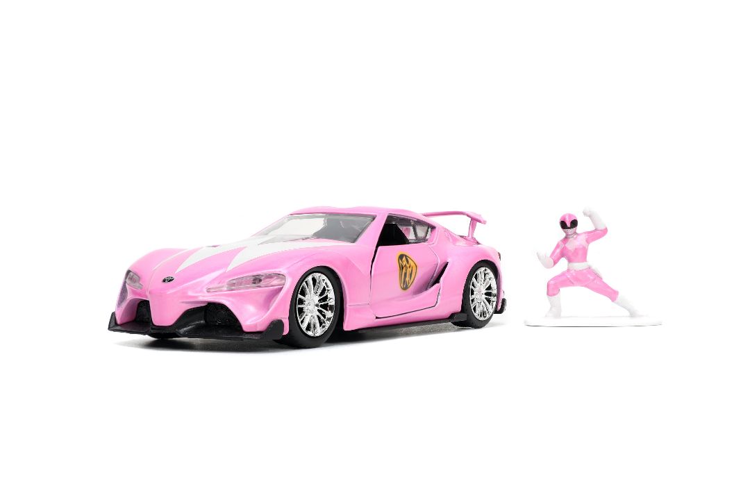 Jada 1/32 "Hollywood Rides" Toyota FT-1 Concept with Pink Ranger - Click Image to Close