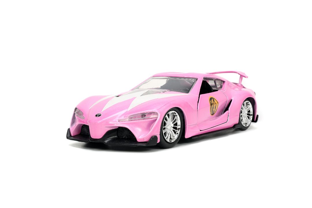 Jada 1/32 "Hollywood Rides" Toyota FT-1 Concept with Pink Ranger - Click Image to Close