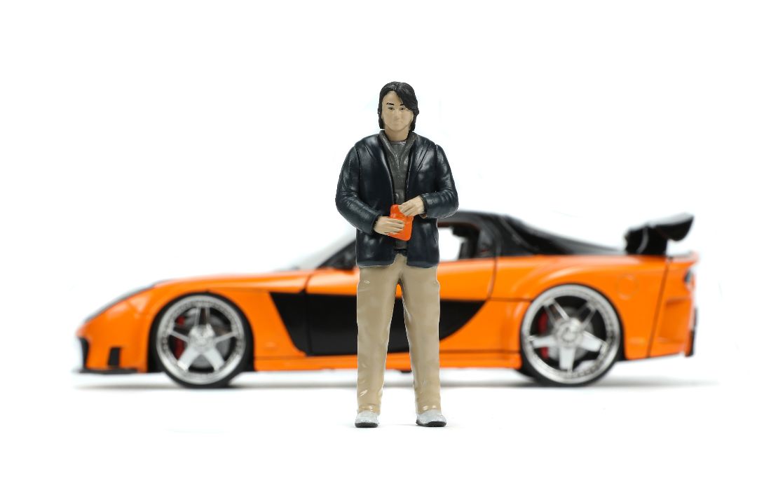 Jada 1/24 "Fast & Furious" Hans's Mazda RX-7 with Han - Click Image to Close