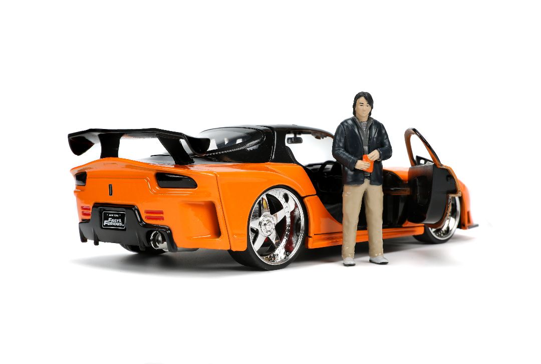 Jada 1/24 "Fast & Furious" Hans's Mazda RX-7 with Han - Click Image to Close