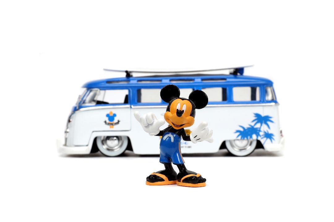 Jada 1/24 "Hollywood Rides" Disney 1962 VW Bus w/ Mickey Mouse