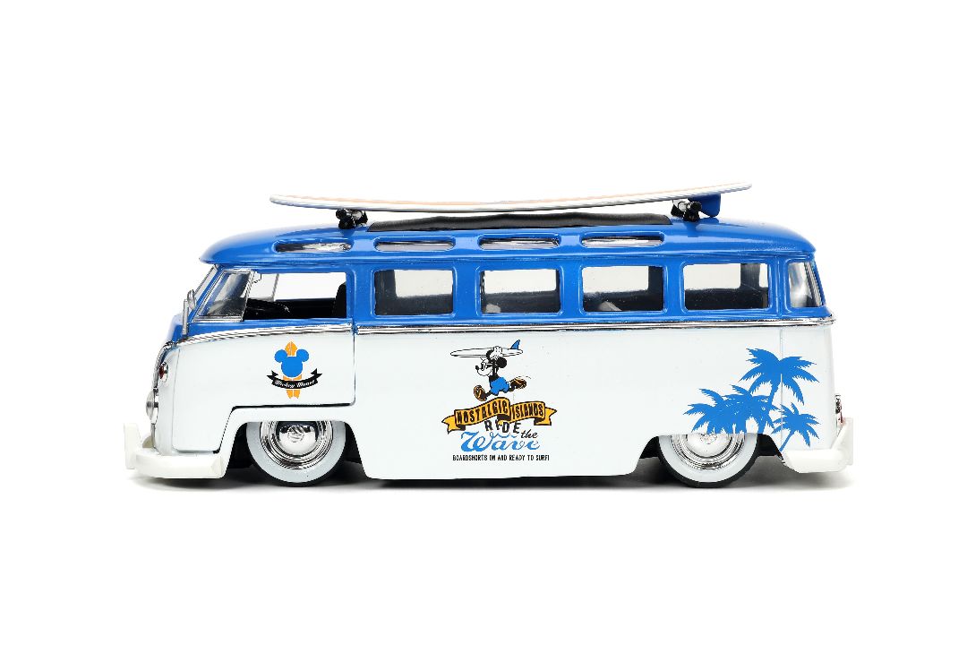 Jada 1/24 "Hollywood Rides" Disney 1962 VW Bus w/ Mickey Mouse