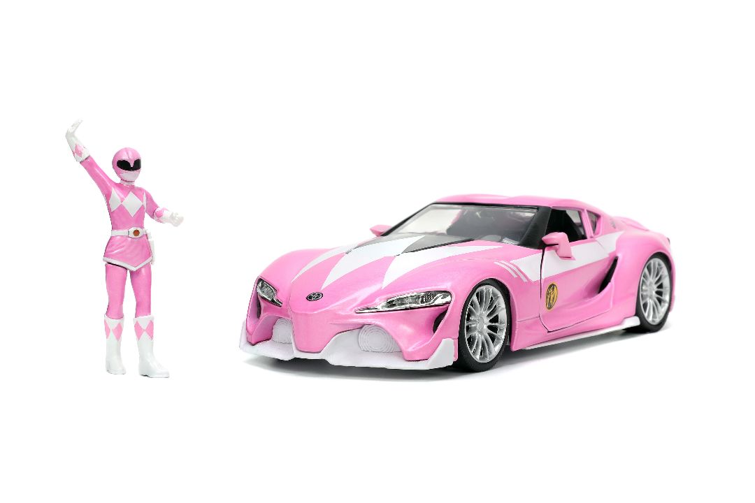 Jada 1/24 Toyota FT-1 Concept w/PINK RANGER - Click Image to Close