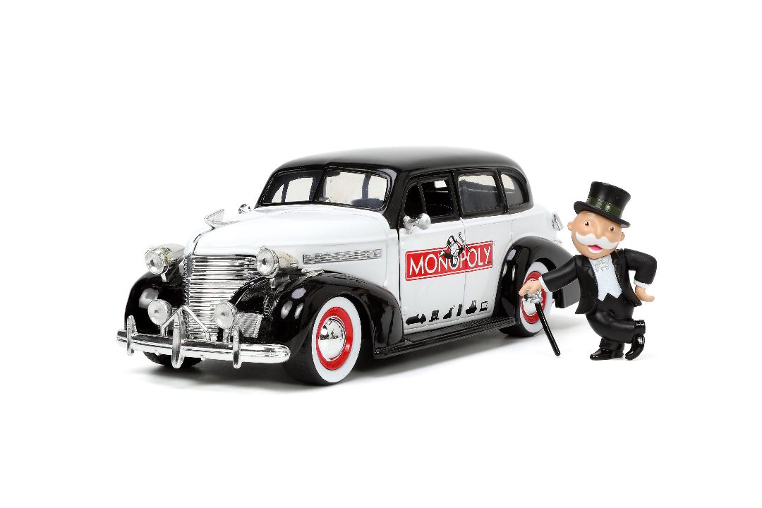 Jada 1/24 "Hollywood Rides" 1939 Chevy Master Deluxe Mr Monopoly