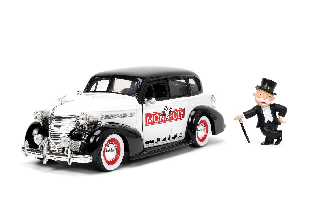 Jada 1/24 "Hollywood Rides" 1939 Chevy Master Deluxe Mr Monopoly