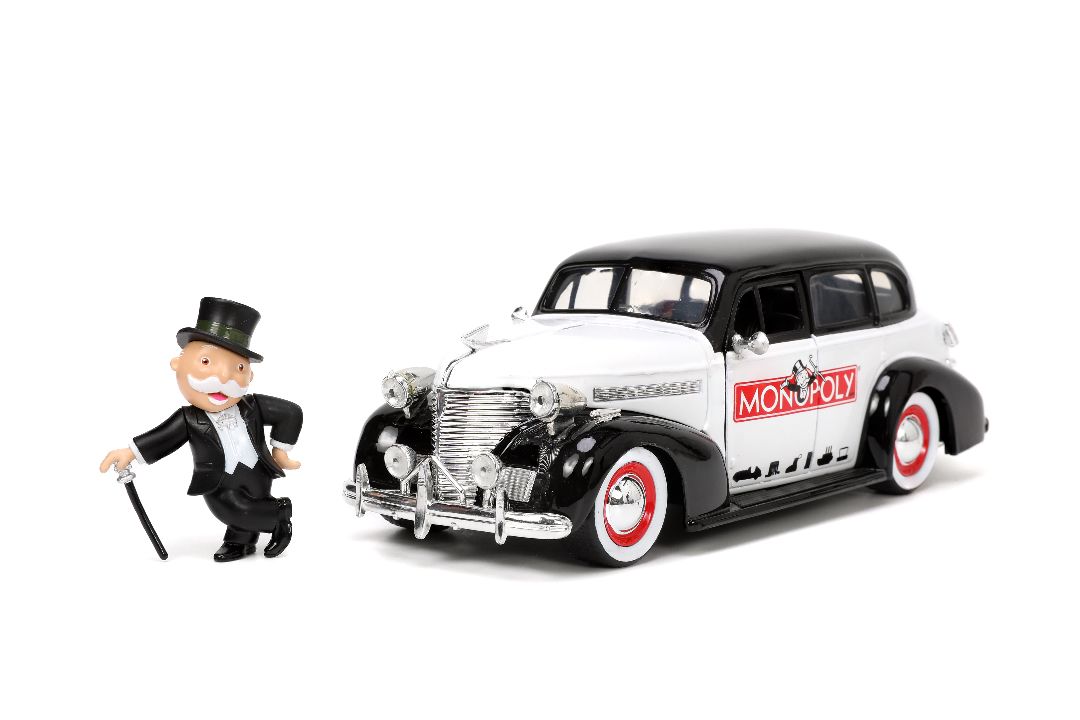 Jada 1/24 "Hollywood Rides" 1939 Chevy Master Deluxe Mr Monopoly