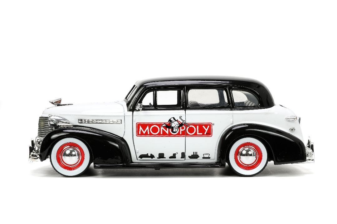 Jada 1/24 "Hollywood Rides" 1939 Chevy Master Deluxe Mr Monopoly