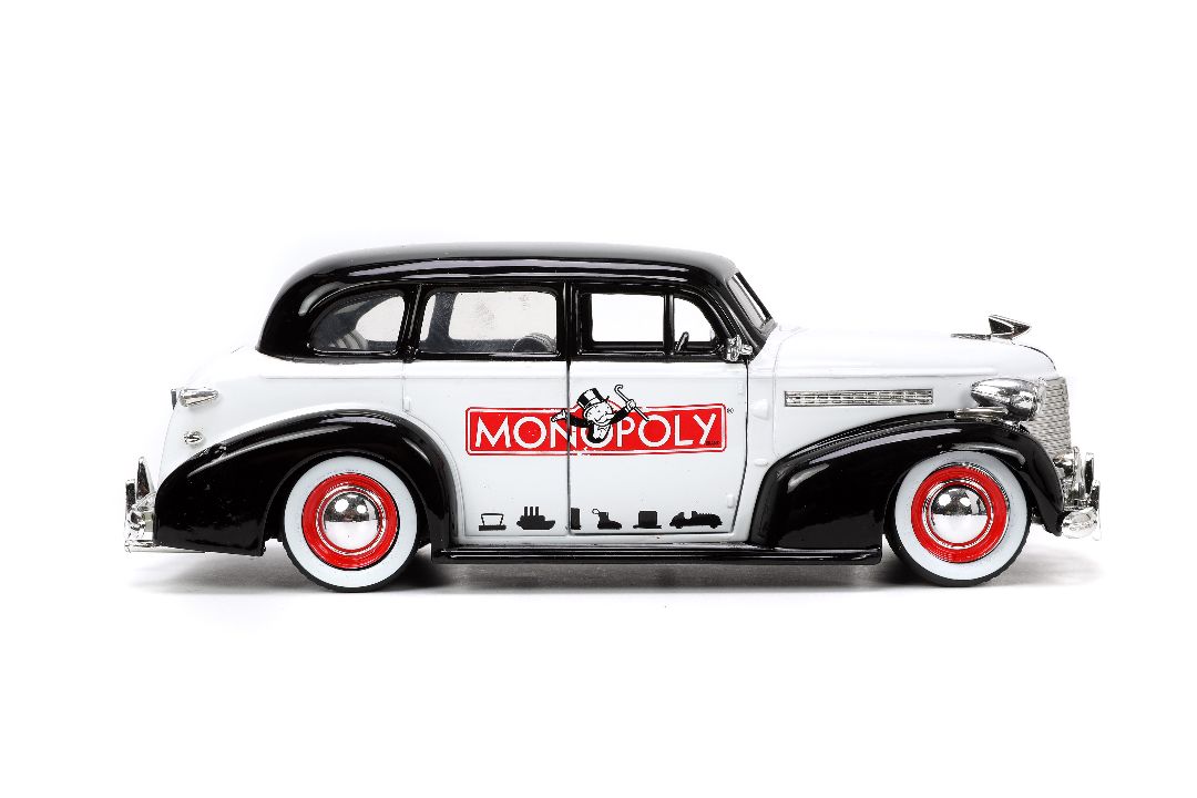 Jada 1/24 "Hollywood Rides" 1939 Chevy Master Deluxe Mr Monopoly