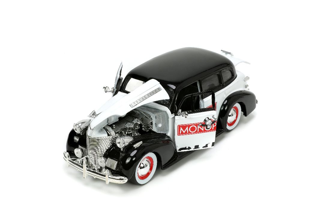 Jada 1/24 "Hollywood Rides" 1939 Chevy Master Deluxe Mr Monopoly